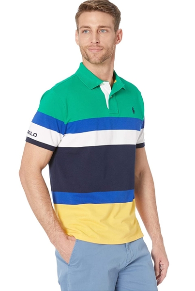 Áo thun Nam Polo Ralph lauren phối 3 màu Custon Slimfit
