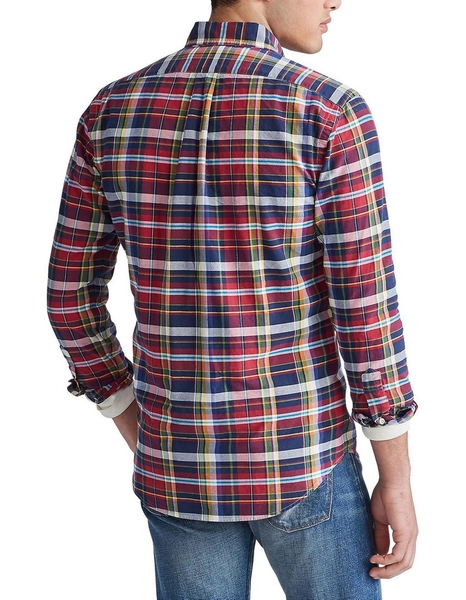 Áo sơ mi Nam Polo Ralph lauren tay dài caro đỏ logo ngựa 2 màu
