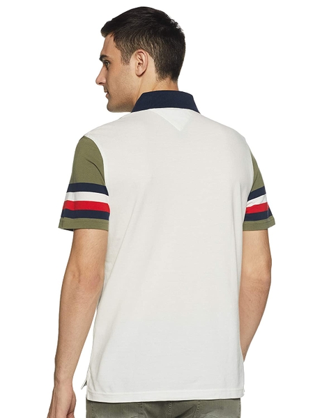 Áo thun Nam Tommy Hilfiger trắng kem phối nâu with chữ