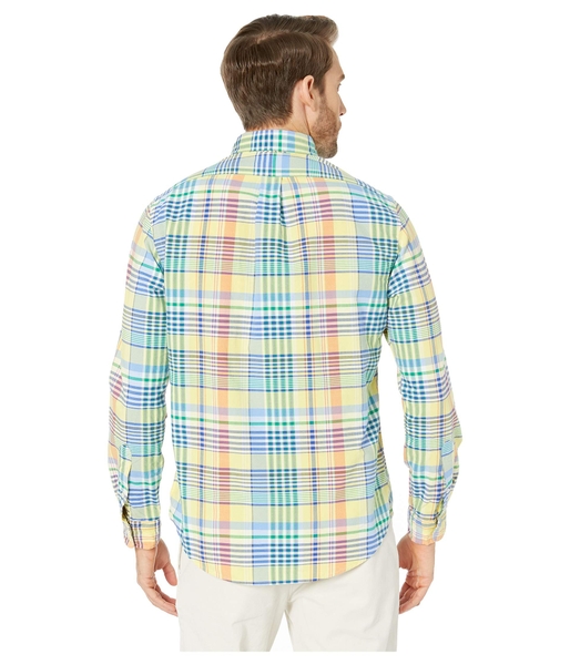 Áo sơ mi Nam Polo Ralph lauren tay dài caro vàng  xanh