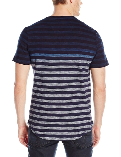 Áo thun Nam T.Shirt Calvin Klein Jeans - phối wash sọc ngang có túi
