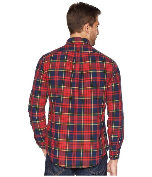 Áo sơ mi Nam Polo Ralph lauren tay dài caro đỏ xanh vàng