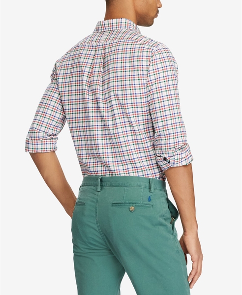 Áo sơ mi Nam Polo Ralph lauren caro đỏ xanh lá