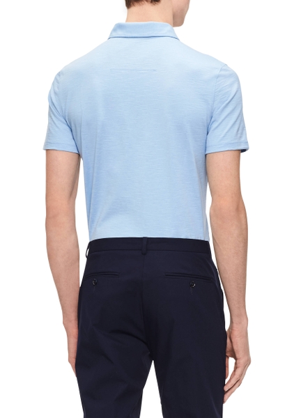 Áo thun nam calvin klien xanh da trời phối sọc ngang ngực