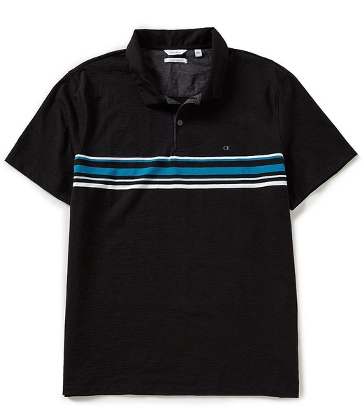 Áo thun calvin Klein đen phối sọc with Logo CK