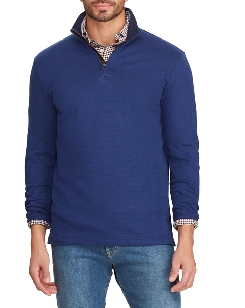 Áo lạnh Chaps Quarter Zip Sweater xanh navy