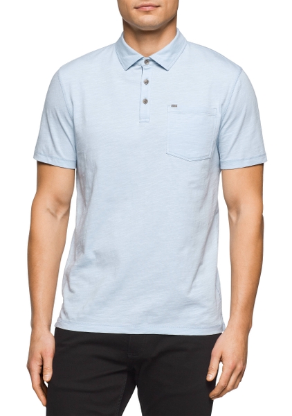 Áo thun Nam Calvin Klein Jeans - Xanh lơ túi có Logo CKJ