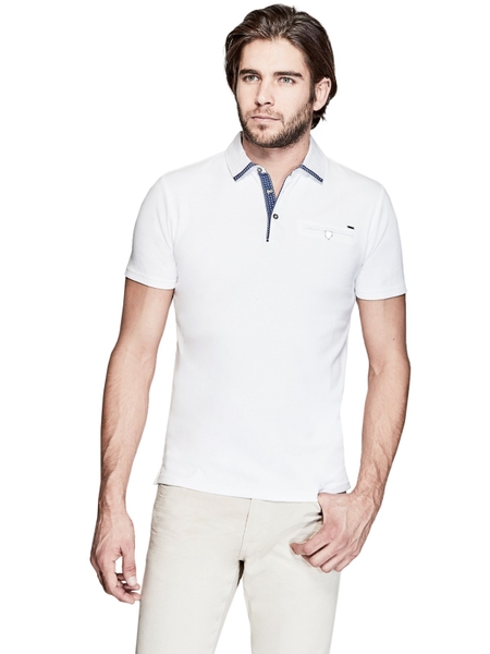 Áo thun Nam Guess xanh nhạt L Slim
