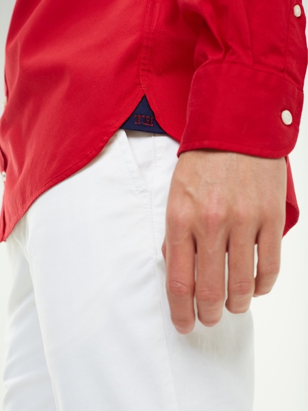 Áo sơ mi nam Tommy Hilfiger tay dài màu đỏ