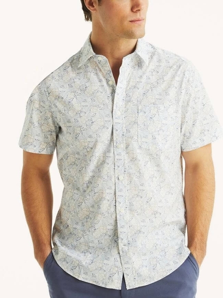 Áo Sơ Mi Nam Nautica Tay Ngắn – Co Giãn Cotton TENCEL Cao Cấp