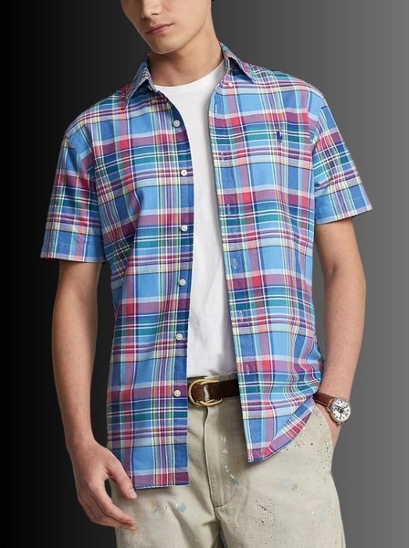 Polo ralph lauren classic áo sơ mi ngắn tay kiểm tra QR-code