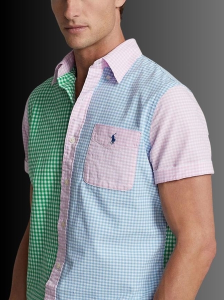 Áo sơ mi ngắn tay Polo ralph lauren classic kiểm tra QR-code