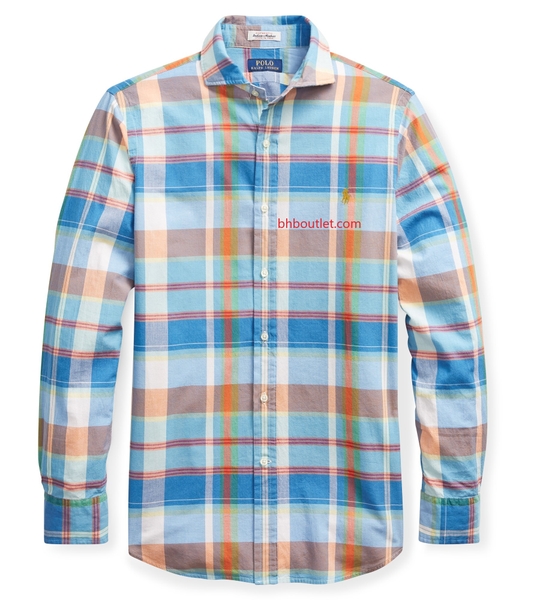 Áo sơ mi nam Polo Ralph lauren tay dài caro multi color