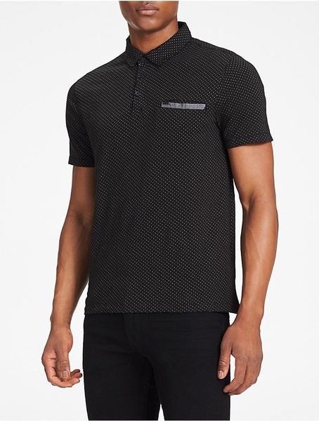 Áo thun Nam T.Shirt Calvin Klien Jeans đen chấm trắng M