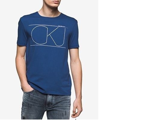 Áo thun Nam T.Shirt Calvin Klien Jeans - Xanh đậm L