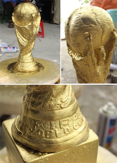 Xem tận mắt cơ sở sản xuất “Cúp vàng World cup” tại Hà Nội