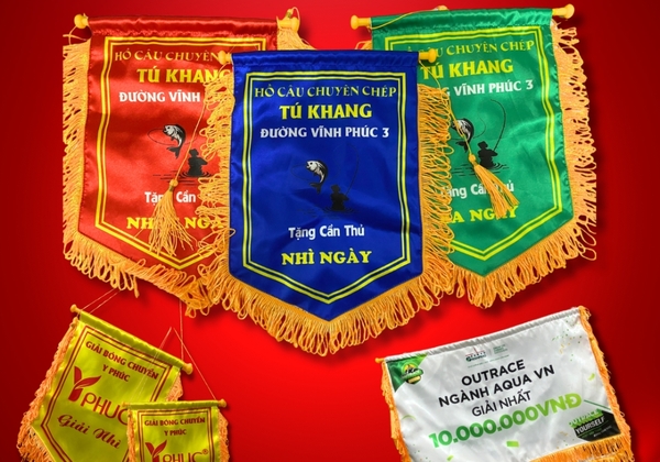 In Cờ Lưu Niệm Đẹp Cho Giải Đấu Sự Kiện Và Giao Lưu Thể Thao
