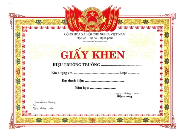 Những tiêu chí in giấy khen, in bằng khen đạt chuẩn