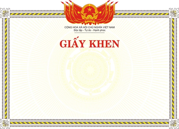 Giấy khen – Món quà tặng trao thưởng cực kỳ ý nghĩa