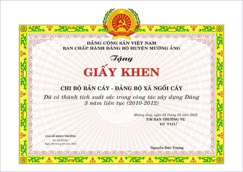 Quy trình in ấn mẫu giấy khen Đảng ủy tại in Minh Á