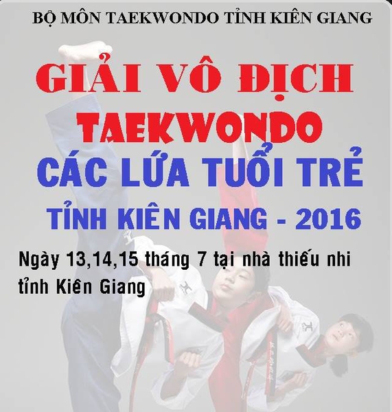 Giải vô địch Taekwondo thiếu nhi tỉnh Kiên Giang 2016 (TP Rạch Giá)