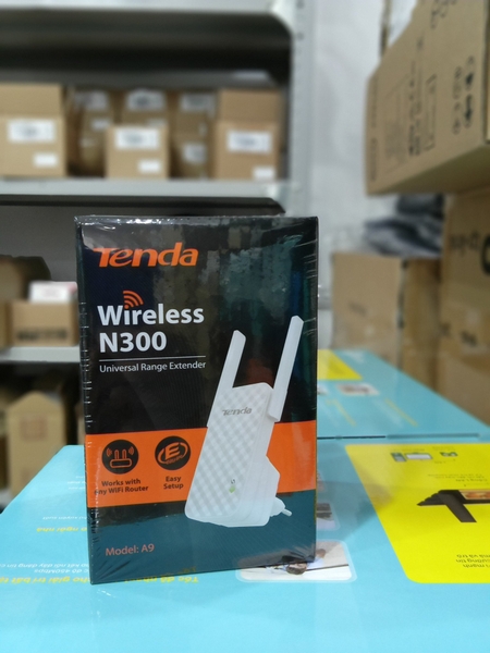 Bộ Kích Sóng Wifi Repeater 300Mbps Tenda A9 - Hàng Chính Hãng