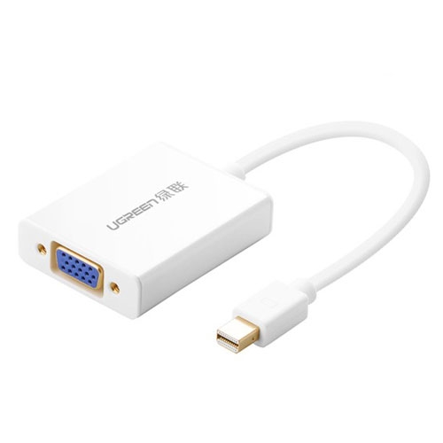 Cáp chuyển Mini Displayport to VGA + Audio Ugreen 10437 Vỏ nhôm cao cấp