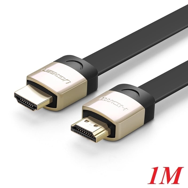 Cáp HDMI dẹt 1M Ugreen hỗ trợ 3D, 4K Ugreen 10259 Chính hãng