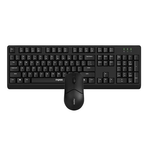 Bộ bàn phím chuột không dây Rapoo X1500 Đen