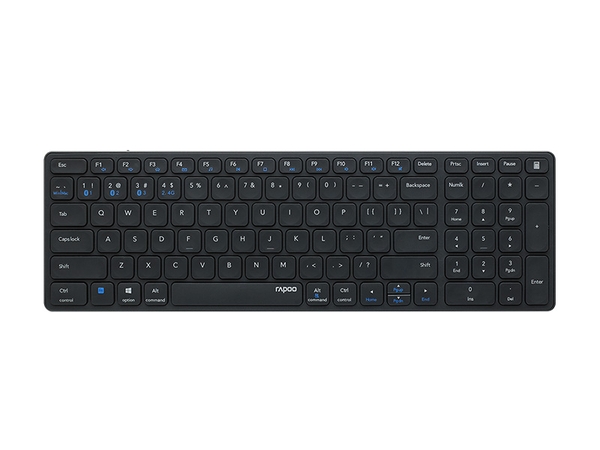 Bàn phím không dây đa kết nối Rapoo E9350G (Màu đen)