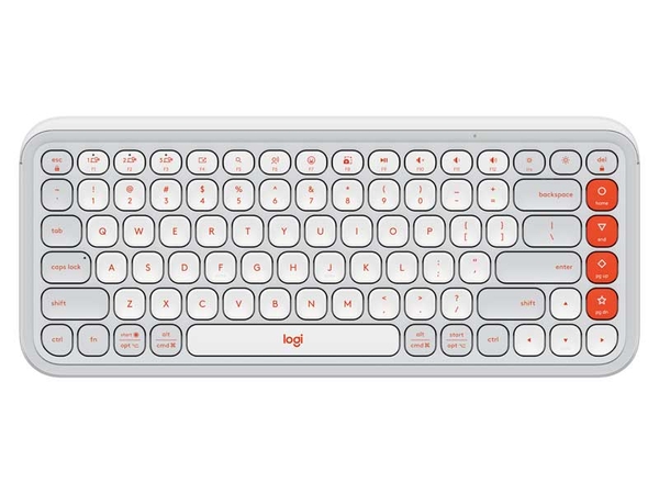 Bàn phím không dây Logitech POP ICON Keys màu trắng (OFF-WHITE)