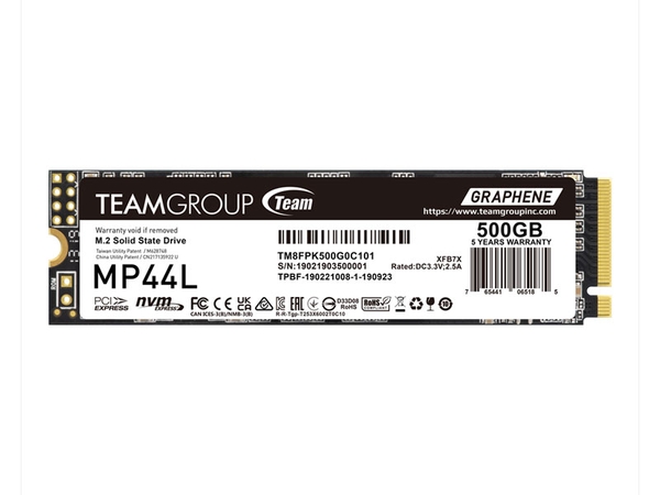 Ổ cứng SSD TeamGroup MP44L 500GB PCIe4x4 TM8FPK500G0C101 (5000-3700MB/s)