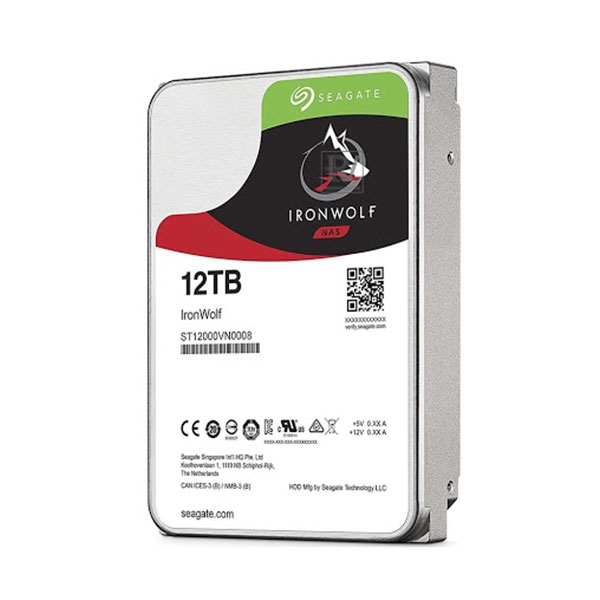 SEAGATE IronWolf ST12000VN0008 Dung lượng 12000GB (12TB) 3.5"" - 6Gb/s, 256MB cache, 7200rpm