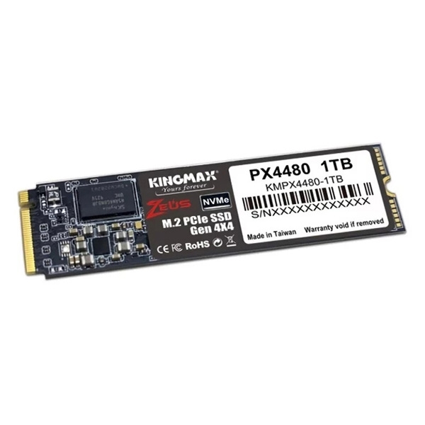 Ổ cứng SSD Kingmax Zeus PX4480 PRO 1TB M.2 2280 PCIe NVMe Gen 4x4 (Đọc 7000MB/s - Ghi 6000MB/s) - (KM1TBPX4480P)