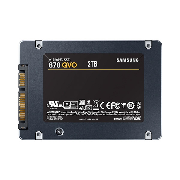 Ổ SSD Samsung 870 Qvo 2Tb SATA3 MZ-77Q2T0BW (đọc: 560MB/s /ghi: 530MB/s)
