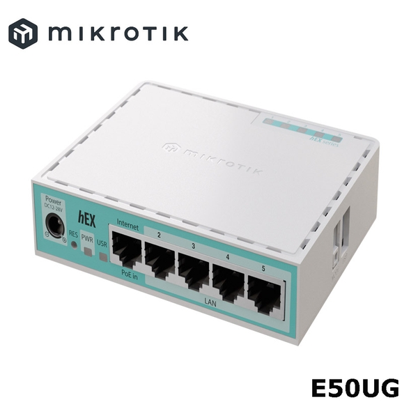 Router Cân Bằng Tải MikroTik hEX refresh E50UG 5 Ports 1G