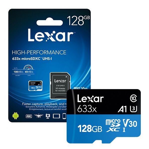 Thẻ nhớ Micro SD Lexar 128Gb Class 10 Read 100MB/s