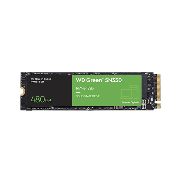 Ổ SSD Western Digital Green SN350 480Gb WDS480G2G0C (NVMe PCIe/ 2400MB/s/ 1650MB/s)