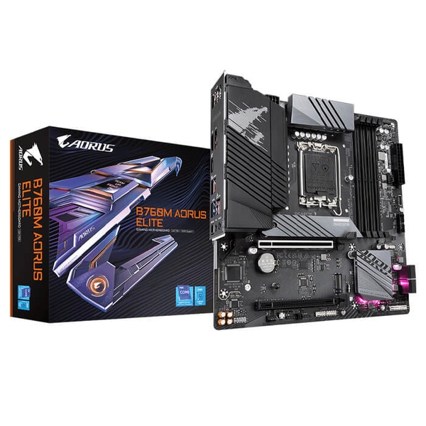 Mainboard Gigabyte B760M AORUS ELITE (Intel B760/ Socket 1700/ 4 khe ram/ DDR5/ 2.5 Gigabit LAN)