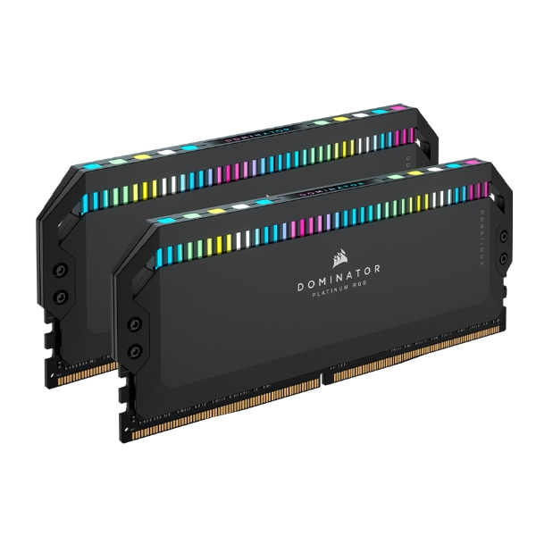 Ram PC Corsair DOMINATOR PLATINUM RGB 32GB (2x16GB) DDR5 6000MHz Black (CMT32GX5M2X6000C36)
