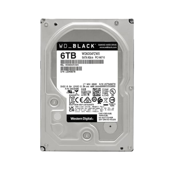 Ổ cứng Western Digital Black 6TB WD6004FZWX (3.5Inch/ 7200rpm/ 128MB/ SATA3)