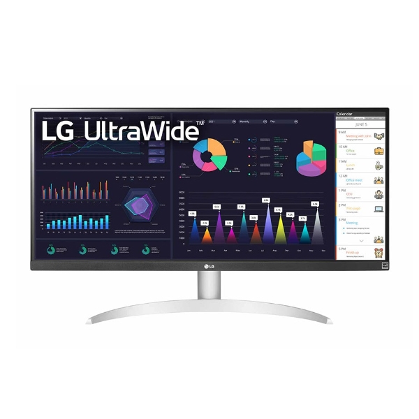 Màn hình LG 29WQ600-W Trắng (Màn UltraWide/ 29.0Inch/ 2K (2560x1080)/ 5ms/ 100HZ/ IPS/ Tích hợp Loa/ USB Type-C)