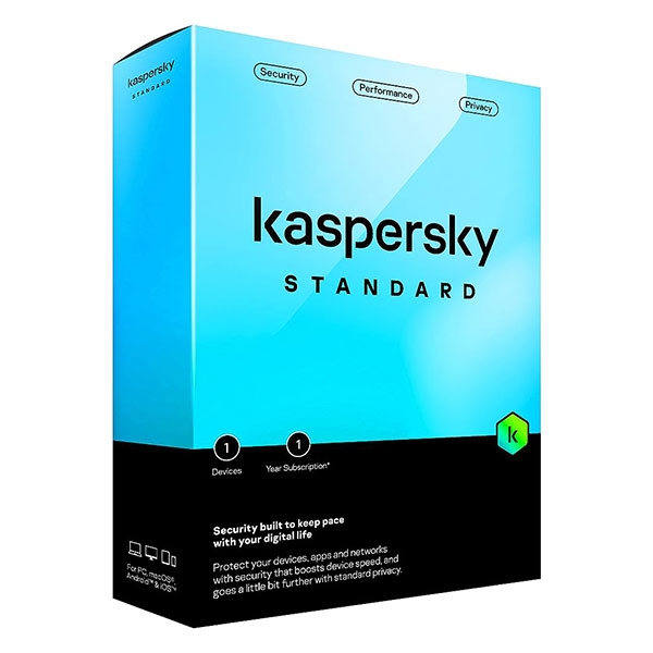 Phần mềm diệt virus Kaspersky Standard - 3U / 1 năm