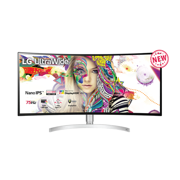 Màn hình LG 34WK95C-W (34 inch/2K/NanoIPS/75Hz/5ms/400 nits/HDMI+DP+USB-C/Cong)