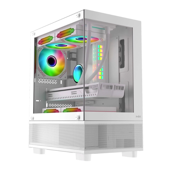 Vỏ máy tính MIK Aether White (Mini Tower/ M-ATX/ Trắng)