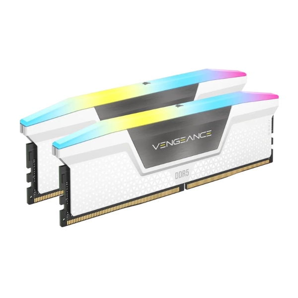 Ram desktop Corsair Vengeance RS RGB 32GB (2x16GB) DDR5 bus 5600MHz White (CMH32GX5M2B5600C40W)