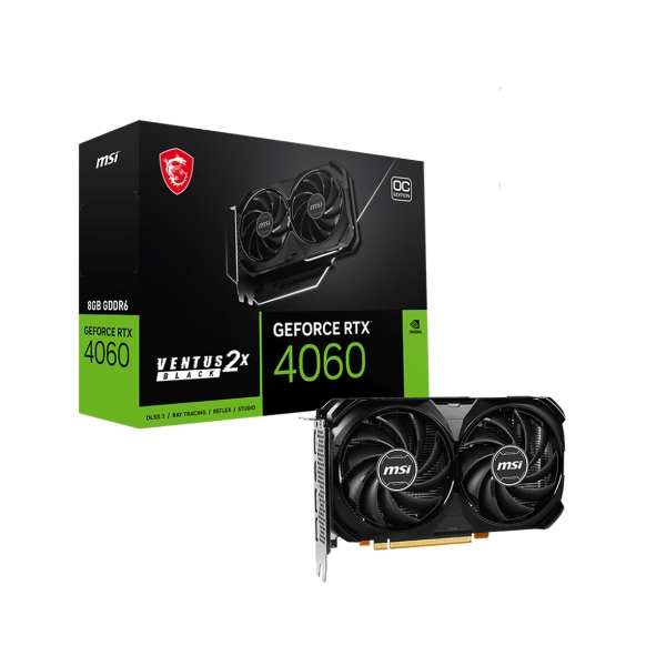 Card đồ họa MSI RTX 4060 VENTUS 2X BLACK 8GB OC