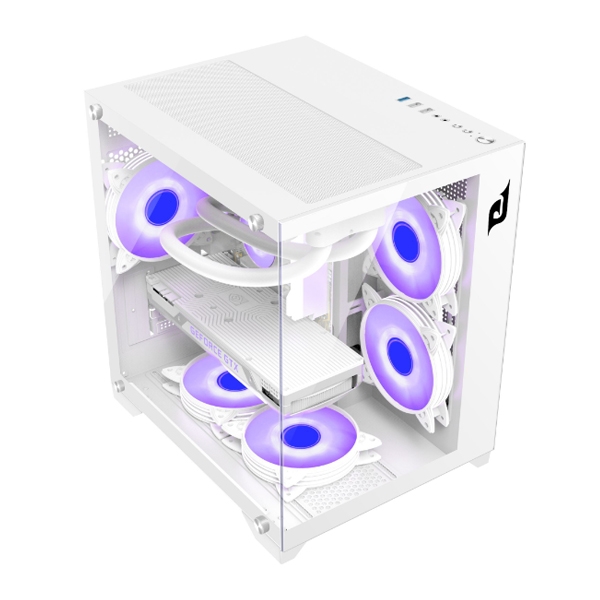 Vỏ máy tính E-Dra ECS1503 White (Mini Tower/ M-ATX/ Trắng)