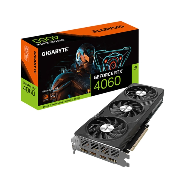 Card đồ họa Gigabyte GeForce RTX 4060 GAMING OC (8GB/ GDDR6/ 128 bit)