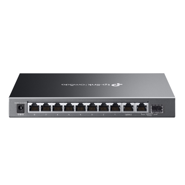 Switch TP-Link ES210GMP (Gigabit (1000Mbps)/ 10 Cổng/ 1 SFP/ 8 cổng PoE/ Vỏ kim loại)